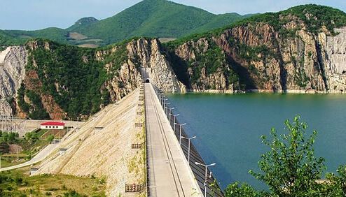 微型混凝土泵，四川土溪口水庫建設施工